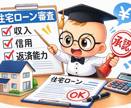 住宅ローン審査の「本当のところ」を教えます 【FP監修・赤ちゃん先生が教える！】住宅ローン審査の解説 イメージ1