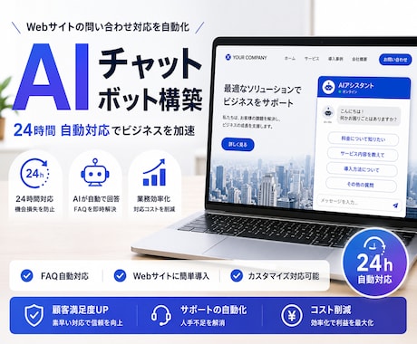 AIチャットボット構築します AI対応を自動化し業務効率化。 イメージ1