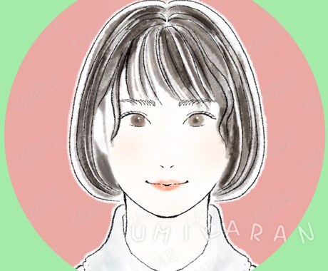 愛される女性らしいおしゃれなイラストを描きます ラフ提案.修正.選択○/美容/ファッション/SNS/アイコン イメージ1