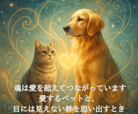 ペットロス癒しの対話セッションします 愛する存在との絆を、魂の次元でつなぎ直す時間 イメージ1