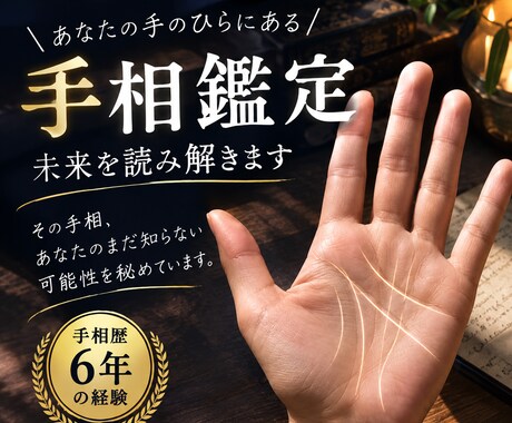 手相を分析して占います 迷っているあなたへ。手相から未来へのヒントを見つけ出します。 イメージ1
