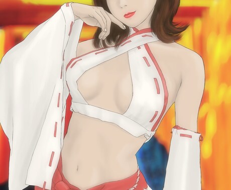 ややリアル寄りのグラビア風イラストを描きます イラストでコスプレしてみませんか？ イメージ2