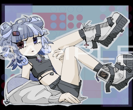 ポップ風なイラスト★作成します 人(キャラクター)・動物・背景・物をポップ風に描きます✨ イメージ2