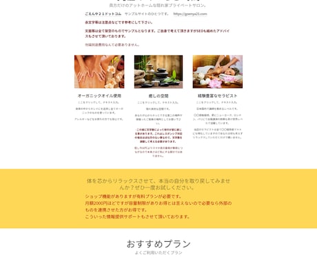 プロがAmeba Owndのサイト作成を代行します まるっと込み！〇〇付きの安心プラン！迷ったらここ！ イメージ2