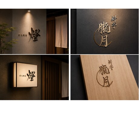 筆文字で印象に残るオリジナルをロゴ制作を承ります 飲食店や個人の方など幅広く対応いたします。AI納品にも対応 イメージ1