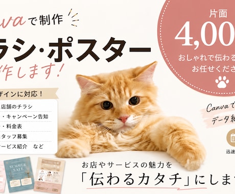 Canvaでチラシ・ポスターを制作します イメージ1