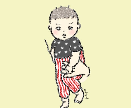 フルカラー◎お子さまイラスト描きます 贈り物やSNSに！お子さまの個性を特別なイラストに残します イメージ2