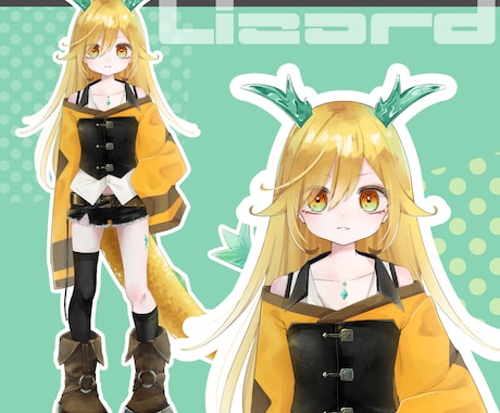 Vtuber、ゲームなどに使える立ち絵制作します キャラクターデザインからイラスト制作までおまかせください！ イメージ2