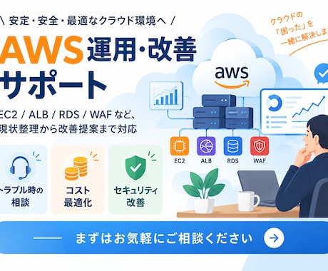 見積もり必須_AWSの改善・保守行います イメージ1