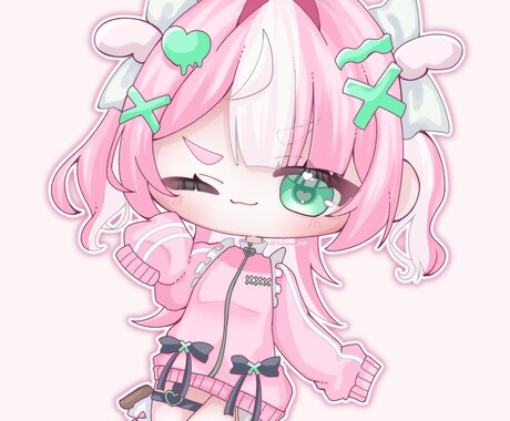 可愛いミニキャラお描きします アイコンやヘッダー・グッズなどに！ イメージ2