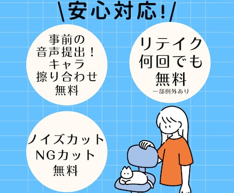 幅広い雰囲気でキャラクターボイスを担当します ꕤ制作に丁寧に寄り添い演じます イメージ2