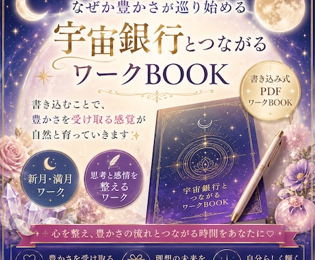 なぜか豊かさが巡り始めます 楽しみながら宇宙銀行とつながるワークBOOK イメージ1