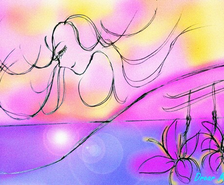 心が軽くなる直感絵手紙・貴方様の心にお贈りします 癒しと変容の絵手紙♪著作権フリー／レイキヒーリング付 イメージ2