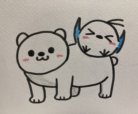 シマエナガ(愛称シマダ)手描きで描きます 世界に一つだけのシマダをあなたに イメージ2