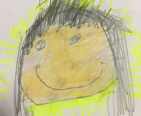 5才児が心をこめて似顔絵をかきます とてもほっこりする似顔絵です。 イメージ1