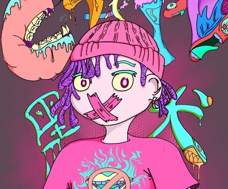 オリジナルイラスト制作いたします 個人的なスタイルイラスト制作です イメージ2