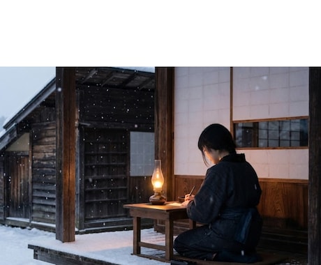 北国の祖母カヨの言葉を、孫のサヤが代筆します 雪深いお堂から、あなたのための祈りと手紙を【先着3名様限定】 イメージ1