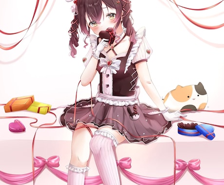 用途に沿った！かわいい女の子のイラスト描きます アイコン、一枚絵、動画イラスト グッズイラスト 等描きます✿ イメージ2