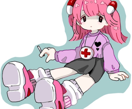 病みかわTwitterのアイコン描きます 病みかわが好きな人！アイコン書いて欲しい人！ イメージ2