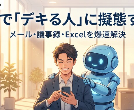 若手向け「デキる社員」擬態支援します 難しいメールも議事録も。AIを味方につけて評価を上げよう イメージ1