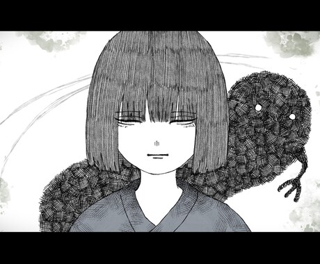 世界観のあるイラストを描きます 物語性のある繊細な線画イラスを描きます！ イメージ2