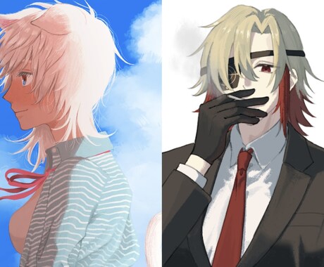 男の子でも、女の子でも！イラスト制作いたします アイコンイラストから立ち絵イラストまで幅広く承ります！ イメージ1