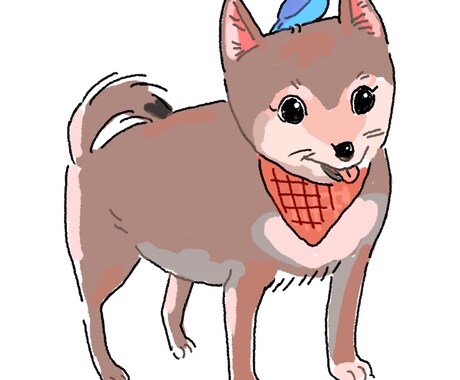 あなただけのペットの似顔絵描きます ご自宅のペットのかわいい似顔絵お描き致します！ イメージ1