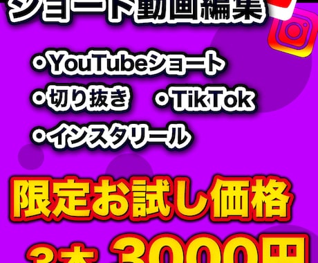 初回お試し版：ショート動画請け負います 発注かけたいけど迷っているそんなあなたに イメージ1