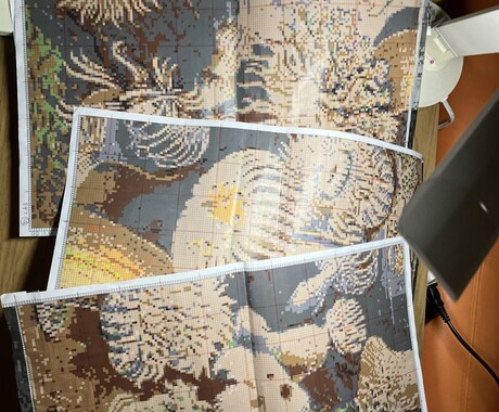 パソコンの絵画ます エクセルのマス目を塗り潰して絵描きました イメージ2