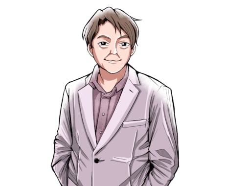 名刺の似顔絵描きます シンプルかつどこでも使用可能なイラスト！ イメージ1