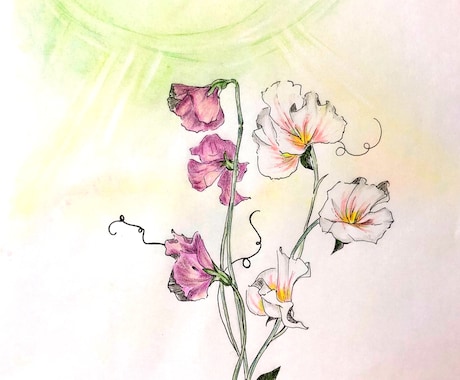 絵画＊ココロを癒す花の絵をお届けします 世界で一つ、あなただけのアート★相談後もずっとあなたの味方に イメージ2