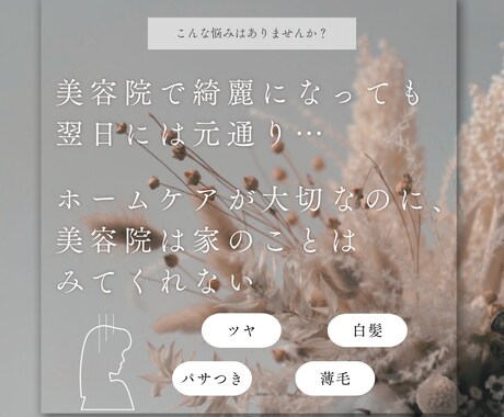 先着5名限定♪あなた専用髪改善プランをお作りします 目指す髪質に向けて、美容院と家でのケアを通しでご提案します イメージ2