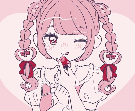 可愛いイラスト描きます きゅるきゅるで可愛い女の子のイラストが欲しい方におすすめです イメージ2