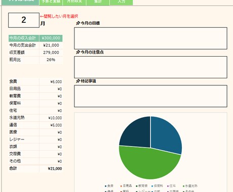 忙しくても続く！家計簿テンプレートさしあげます 手間ゼロ家計簿、もう続かない家計簿とはさようなら！ イメージ2