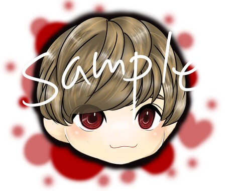 SNS用アイコン描きます 2表情（普通、笑顔）描きます！追加オプションあり イメージ2