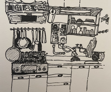 油性ペンでモノクロのイラストを作成します お気に入りの写真をイラストに変えます イメージ2