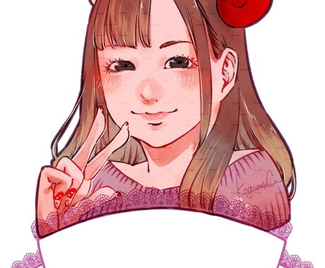 バストアップの似顔絵承ります イメージ1