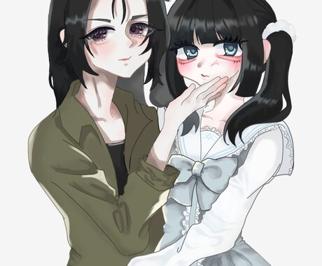 量産・地雷・ロリータ系も◎可愛い女の子描きます 初めての方も安心♡可愛い女の子アイコン・一枚絵を丁寧に制作♡ イメージ1