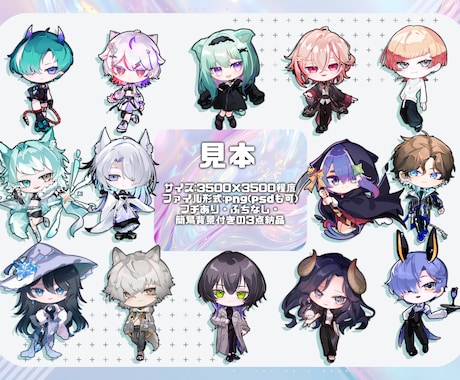 最短3日納品!デフォルメ・SD・ミニキャラ描きます 商用OK!企業実績あり!ハイクオリティイラストをお届け! イメージ2