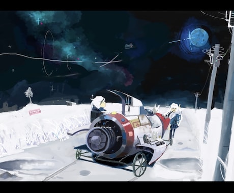 お客様の世界観に合わせた背景込みの絵を制作します イメージ1