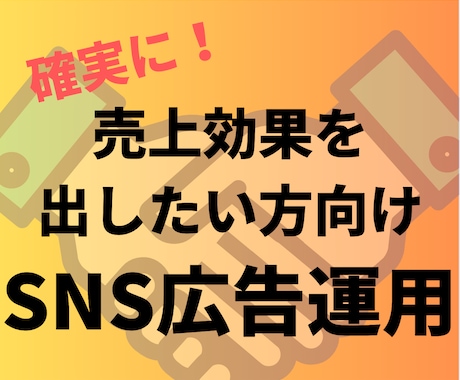 売上最大化｜SNS広告プロがビジネスを加速させます 高精度なターゲティングと低クリック単価で効果的に集客 イメージ1