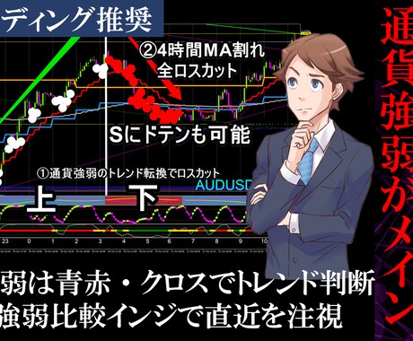 トレンドを正しく判別できるFX手法を伝授します ★ロスカットが出来ない方はこの方法でトレードが安定します イメージ2