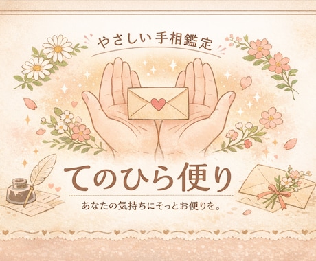 恋愛・仕事・今のあなたをやさしく読み解きます 手のひらから届く、今のあなたへのお便り イメージ1