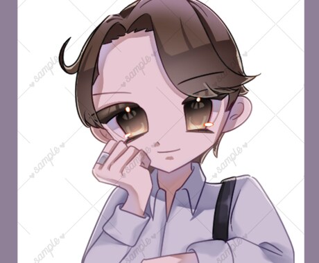 2月末まで！お試し価格！萌え系アイコン描きます 萌え系で透明感溢れる可愛いアイコンを制作します！ イメージ2