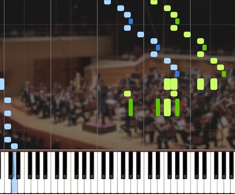 MIDI（or楽譜）をビジュアル化して動画にします ピアノの楽譜を読むのがなかなか苦手な方へ イメージ2