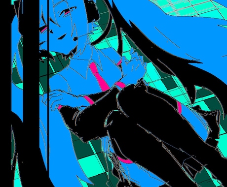 うごメモ風イラスト1枚絵を描きます うごメモ風の雰囲気で、どんな絵柄どんなキャラでも描きます！ イメージ2