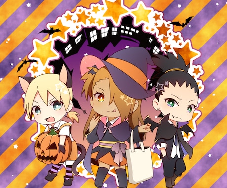 ハロウィンに関するイラストを製作します 学校行事にも使用できるイラスト等 イメージ1