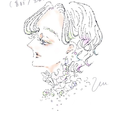 SNSアイコン用イラストを描きます アナログスケッチ風の印象的なイラストお探しの方へ イメージ2