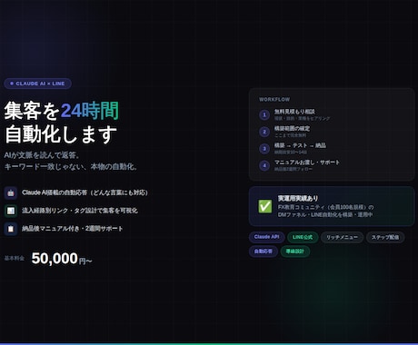 LINE×AIで集客を自動化します ITが苦手な方でも24時間自動集客できる仕組みを作ります イメージ1