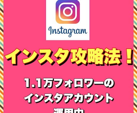Instagramの伸ばし方教えます Instagramの伸ばし方を基礎からお教えします! イメージ1